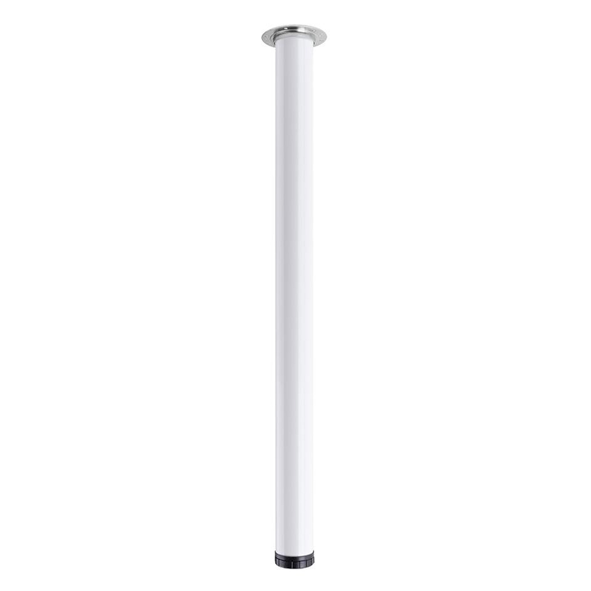 CENTRALE BRICO Pied de table ts001 710/60mm blanc brillant - réglable