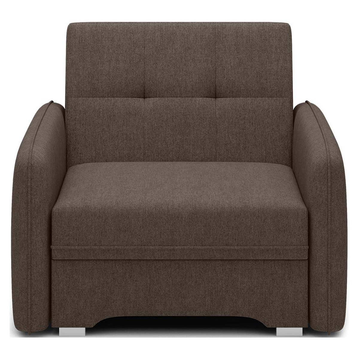 BEST MOBILIER Michelle - fauteuil convertible avec coffre en velours