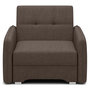 Voir la diapositive 1 : BEST MOBILIER Michelle - fauteuil convertible avec coffre en velours
