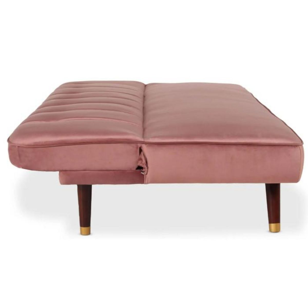 Paris Prix Canapé Convertible en Velours  Seattle  180cm Rose