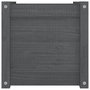 Voir la diapositive 5 : VIDAXL Jardiniere Gris 40x40x40 cm Bois de pin massif