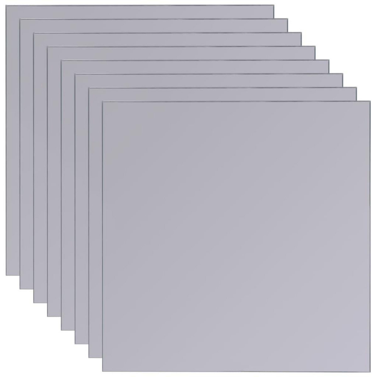 VIDAXL Carreaux de miroir sans cadre 8 pcs 20,5 cm