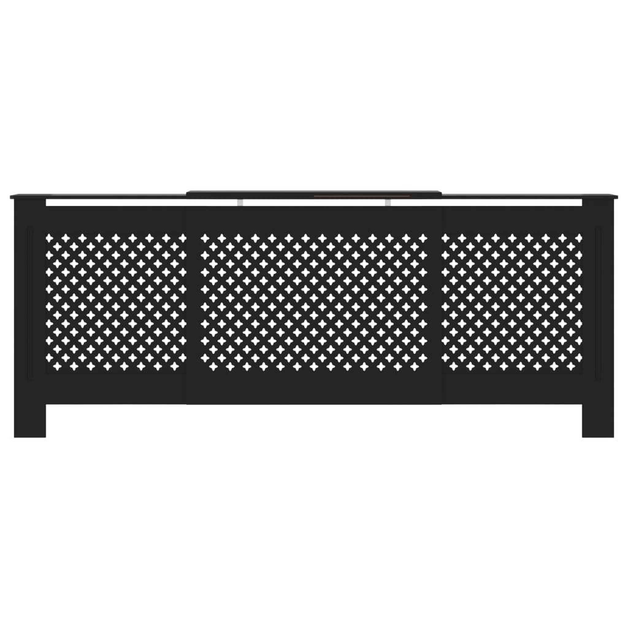 Voir la diapositive 3 : VIDAXL Cache-radiateur MDF Noir 205 cm