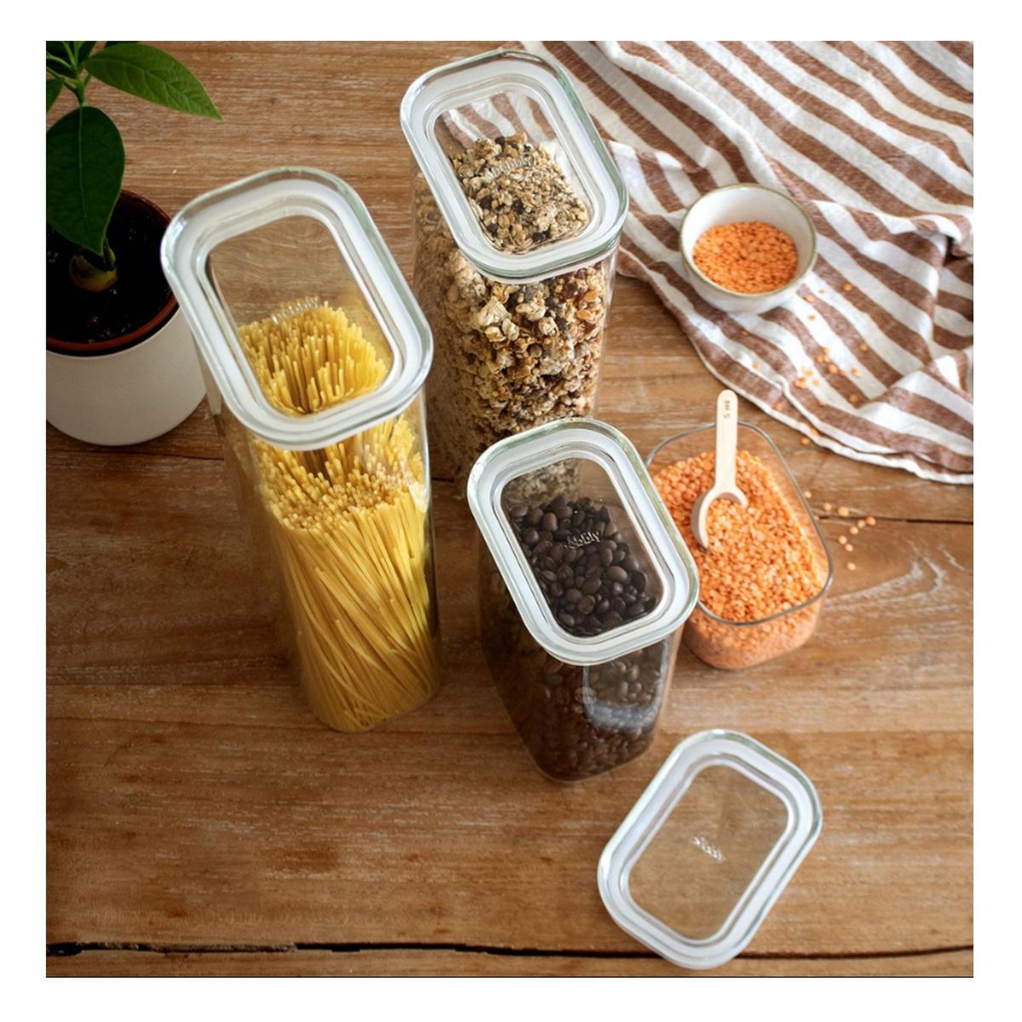Voir la diapositive 3 : PEBBLY Boîte alimentaire 2.6l verre - PKV-066