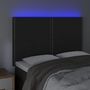 Voir la diapositive 3 : VIDAXL Tete de lit a LED Noir 144x5x118/128 cm Velours