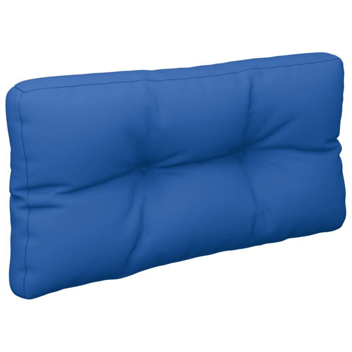 VIDAXL Coussins de palette lot de 2 bleu royal tissu