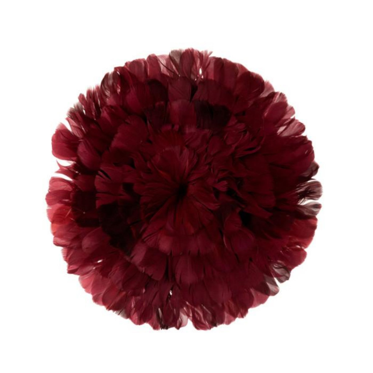 Paris Prix Boule Déco  Plumes  40cm Bordeaux