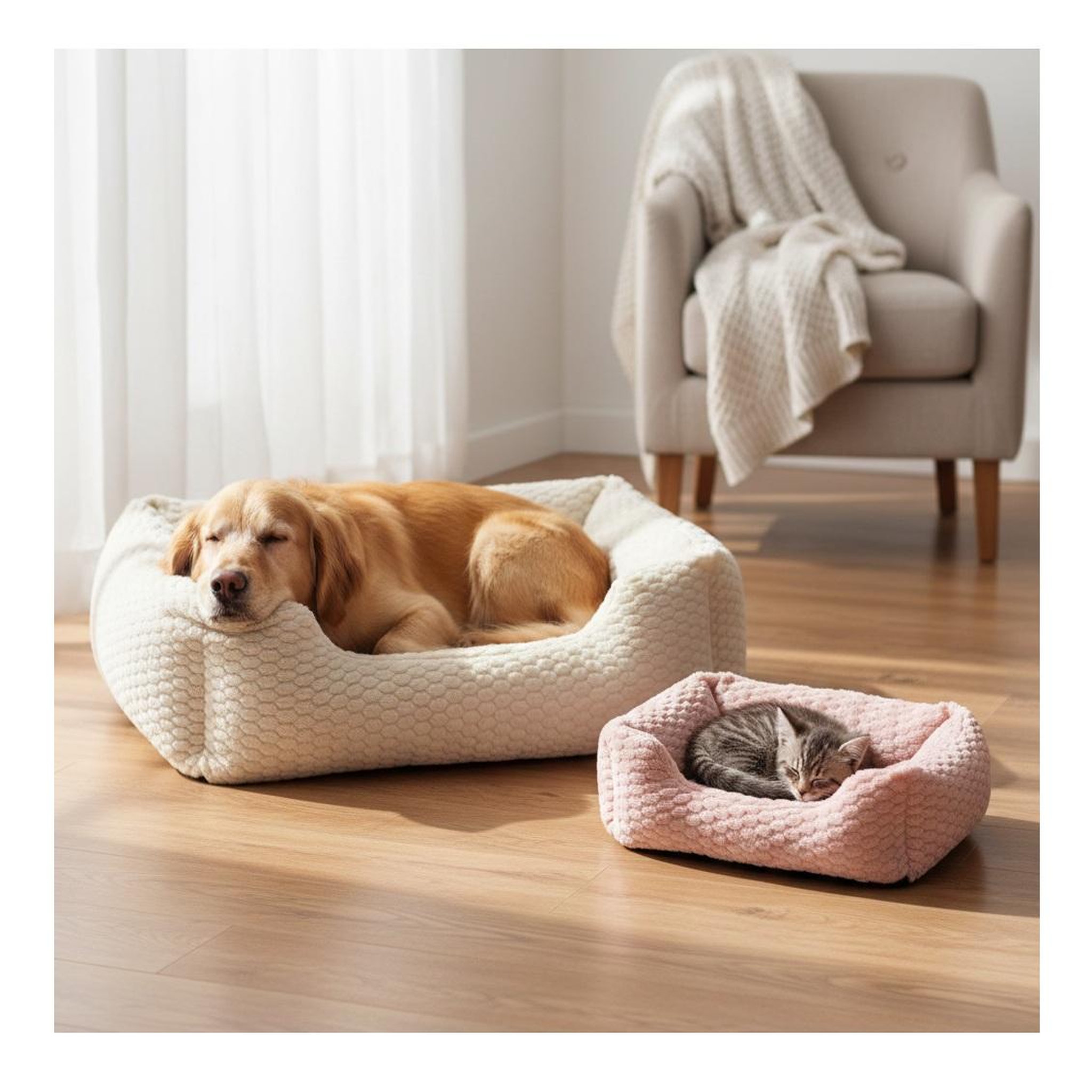 Voir la diapositive 4 : Eden Coussin panier pour chien ou chat naya