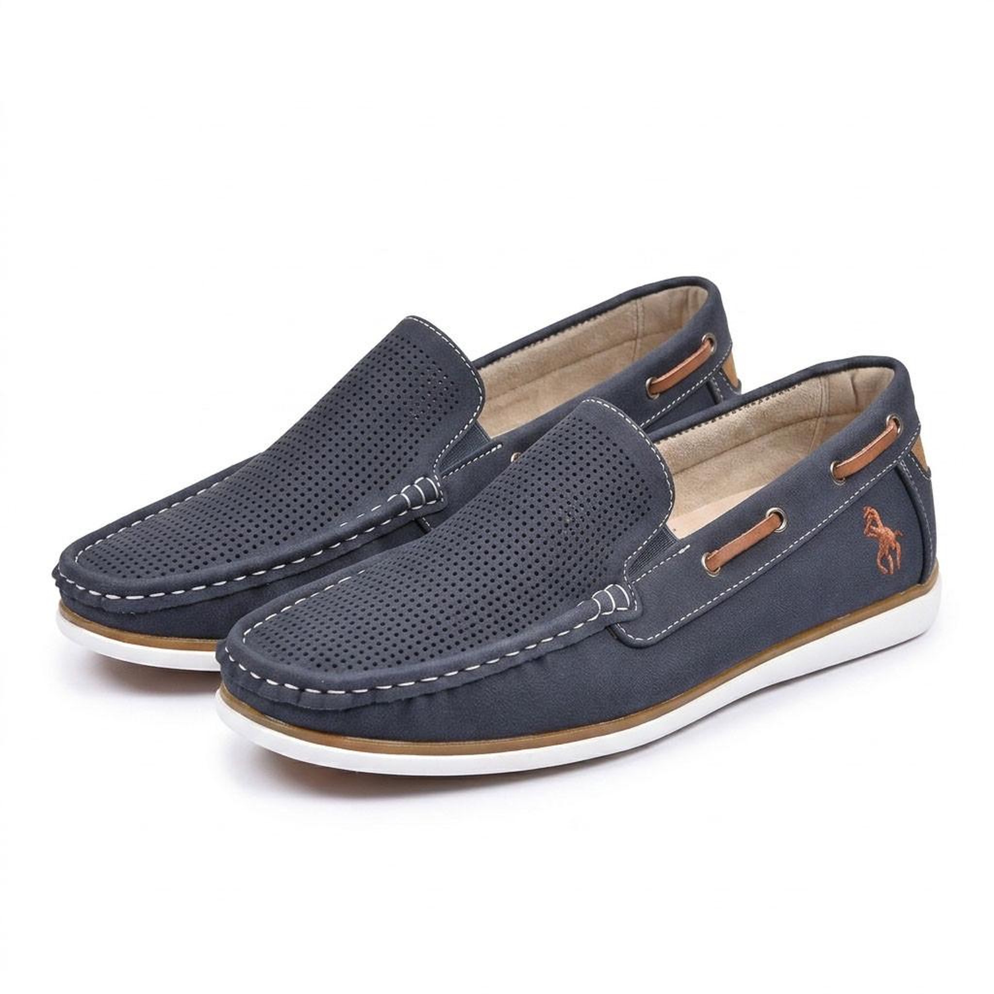 Voir la diapositive 3 : OZABI OZABI Mocassins homme respirants perforés confort été 39-45