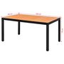 Voir la diapositive 3 : VIDAXL Table de jardin Marron 150 x 90 x 74 cm Aluminium et WPC