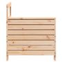 Voir la diapositive 5 : VIDAXL Canape de jardin accoudoir 69x62x70,5 cm bois massif de pin