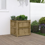 VIDAXL Jardiniere d'exterieur 60x60x60 cm bois de pin impregne