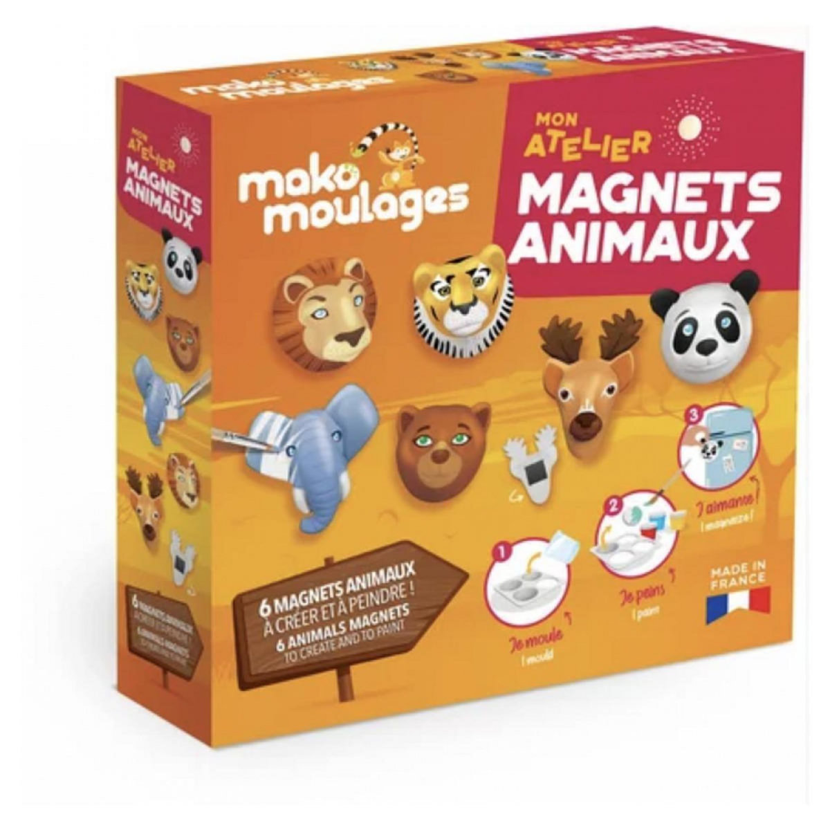 Mako Creations Mon atelier Magnets Animaux - Mako Moulages