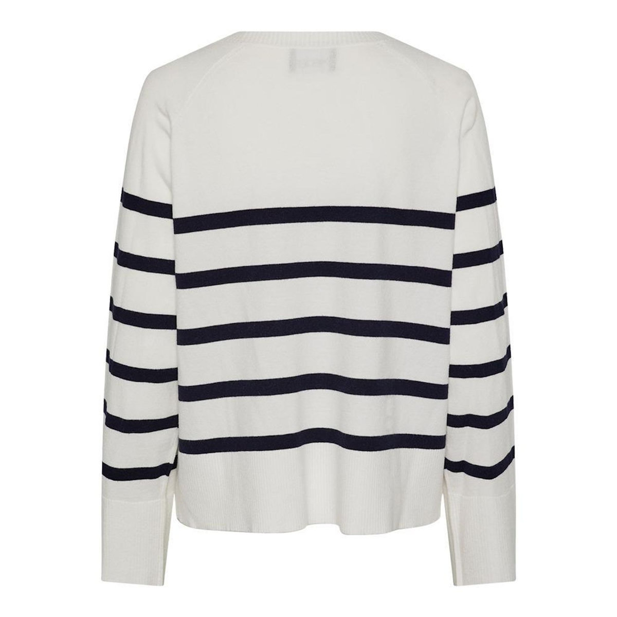 Pieces Pull Blanc/Bleu à rayures Femme Pieces Sia