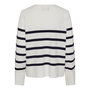 Voir la diapositive 2 : Pieces Pull Blanc/Bleu à rayures Femme Pieces Sia