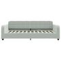 Voir la diapositive 4 : VIDAXL Lit de jour avec matelas gris clair 80x200 cm velours