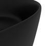 Voir la diapositive 5 : VIDAXL Lavabo rond de luxe Noir mat 40x15 cm Ceramique