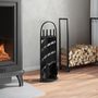 Voir la diapositive 3 : VIDAXL Set d'outils de cheminee 5 pcs 23x15x66 cm acier