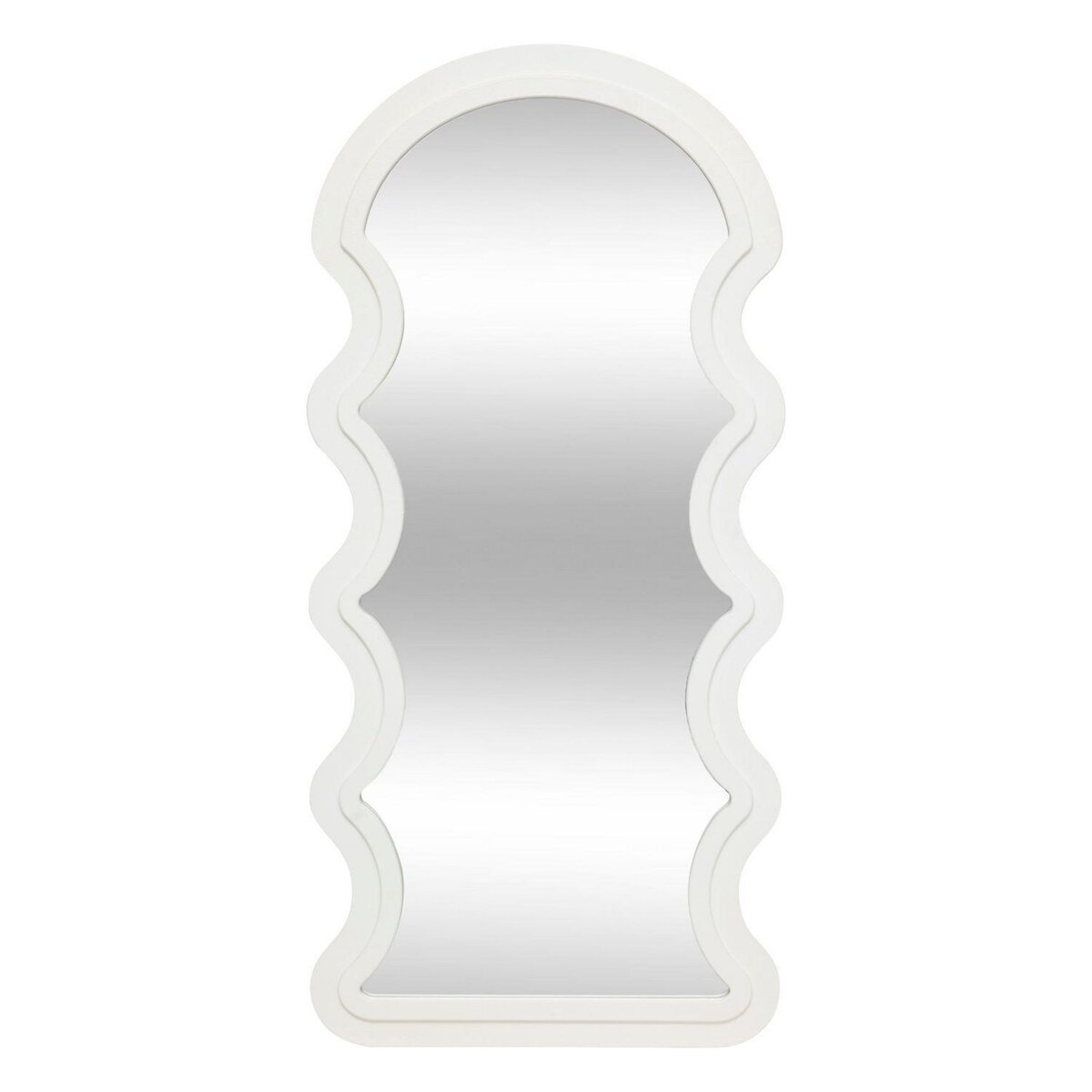 ATMOSPHERA Miroir mural vague EMILY - Blanc