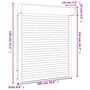 Voir la diapositive 6 : VIDAXL Volet roulant aluminium 100x130 cm anthracite