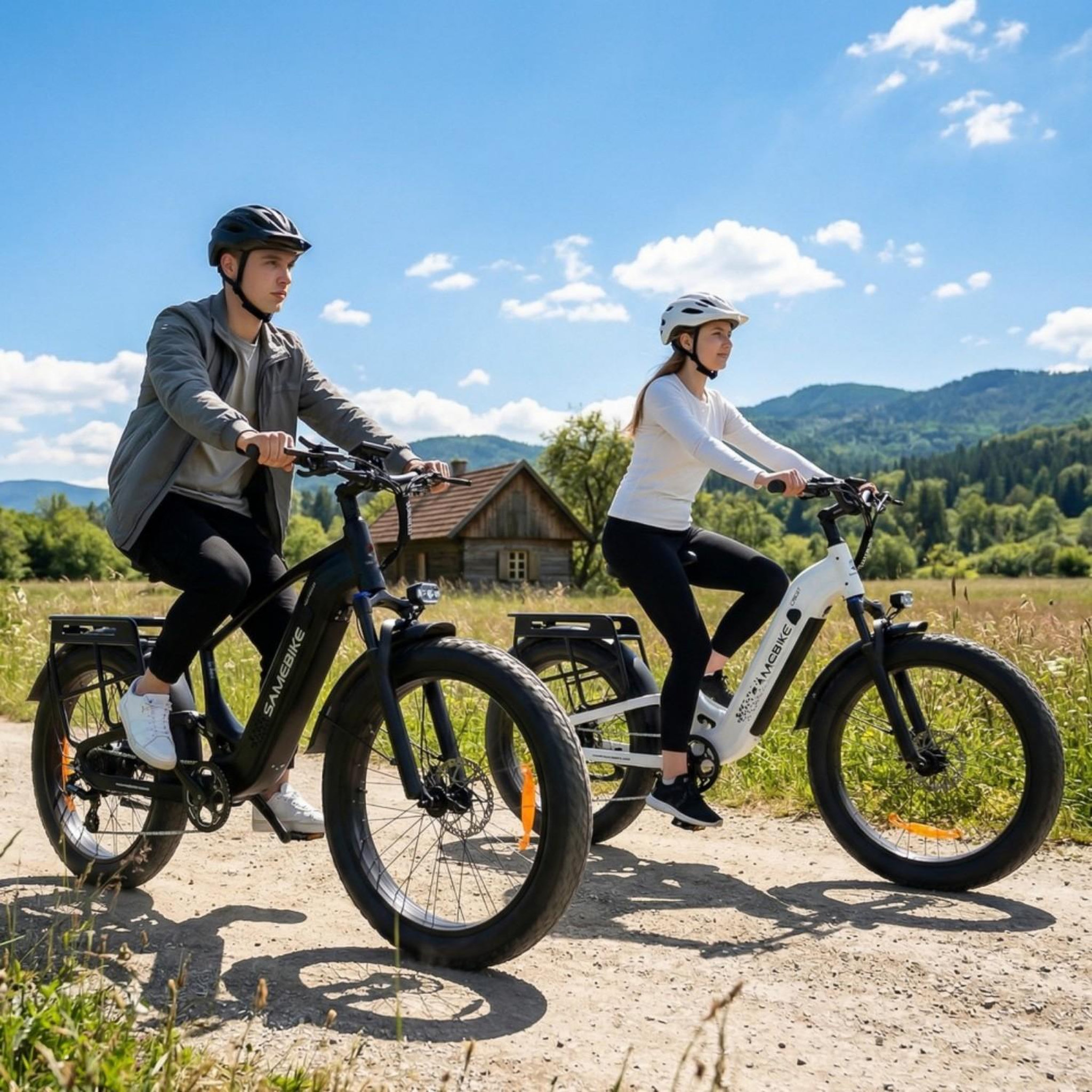 Voir la diapositive 4 : SAMEBIKE Vélo électrique à gros pneus à suspension complète SAMEBIKE STORM