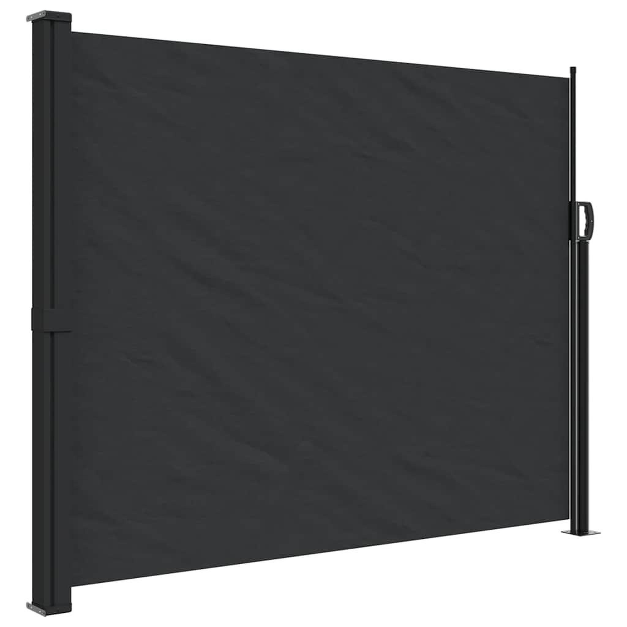 Voir la diapositive 2 : VIDAXL Auvent lateral retractable noir 160x500 cm