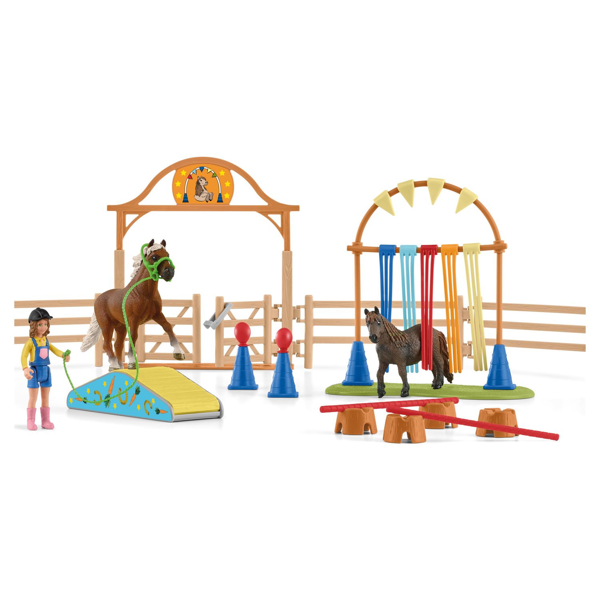 Voir la diapositive 2 : Schleich ENTRAINEMENT D AGILITY POUR PONEY
