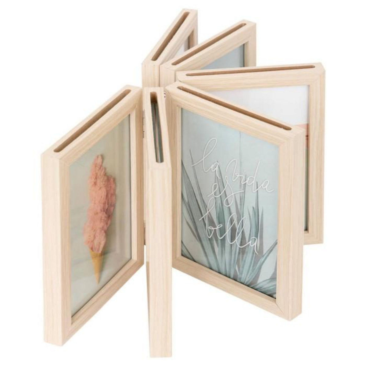 ATMOSPHERA Cadre-Photos Accordéon  Sheldon  10x15cm Beige