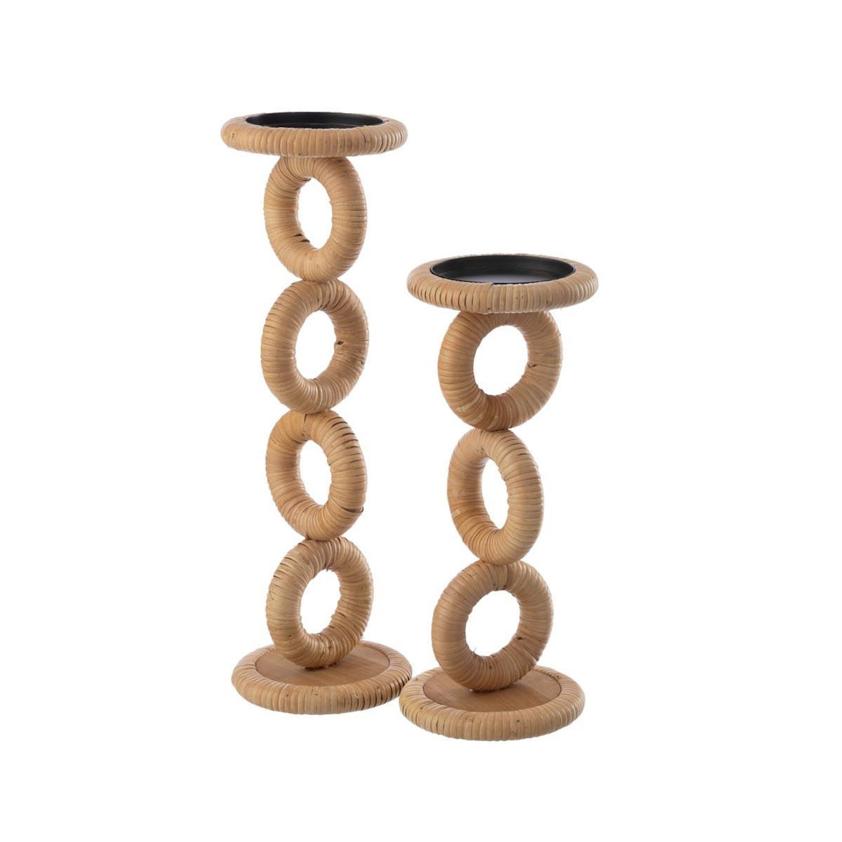 Paris Prix Bougeoir en Rotin  Ring  45cm Naturel