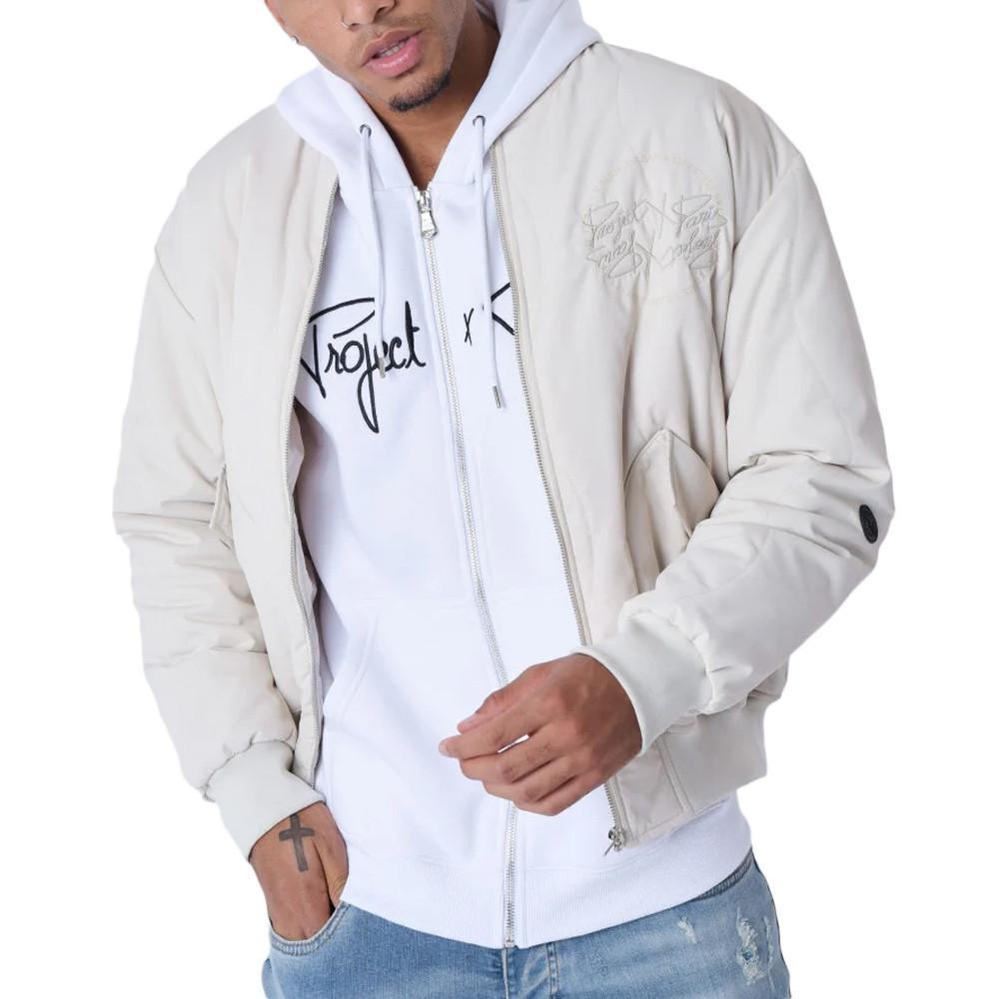 Voir la diapositive 1 : Project X Veste Bomber  Homme Project X Paris Vague