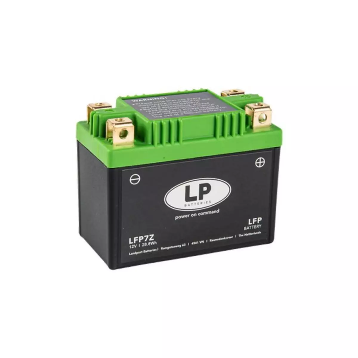  Batterie moto Landport Lithium LFP7Z 12.8v 2.4AH 150A YTX7A-BS YTZ7S YB9-B