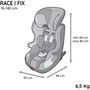 Voir la diapositive 4 : NANIA Siege Auto  isofix NANIA RACE I FIX 76-140 cm R129 –de 3 a 10 ans – Tetiere réglable - Base inclinable - Noir - Fabrication