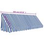 Voir la diapositive 6 : VIDAXL Auvent de bistro 350x120 cm Bleu et blanc