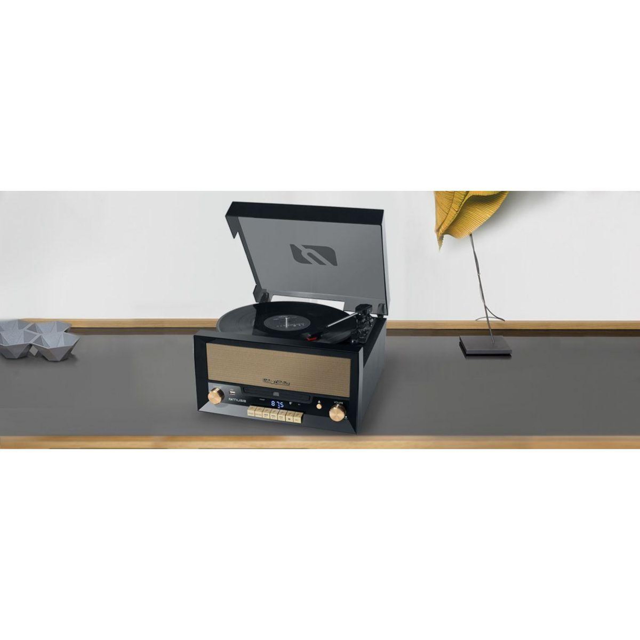 Voir la diapositive 5 : Muse Platine vinyle vinyle mt-110b noire