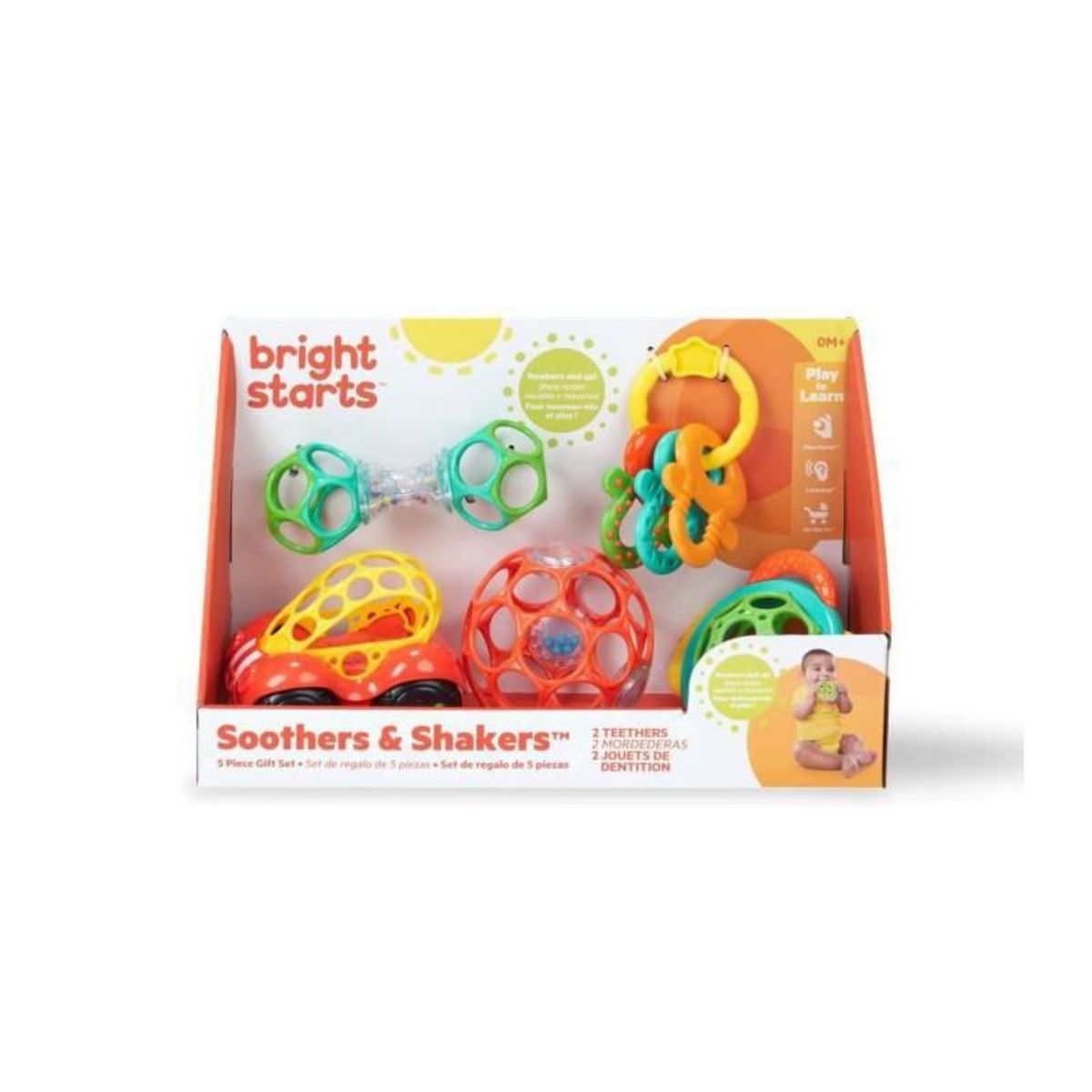 Oball Set de Hochet Bright Starts couleurs vives