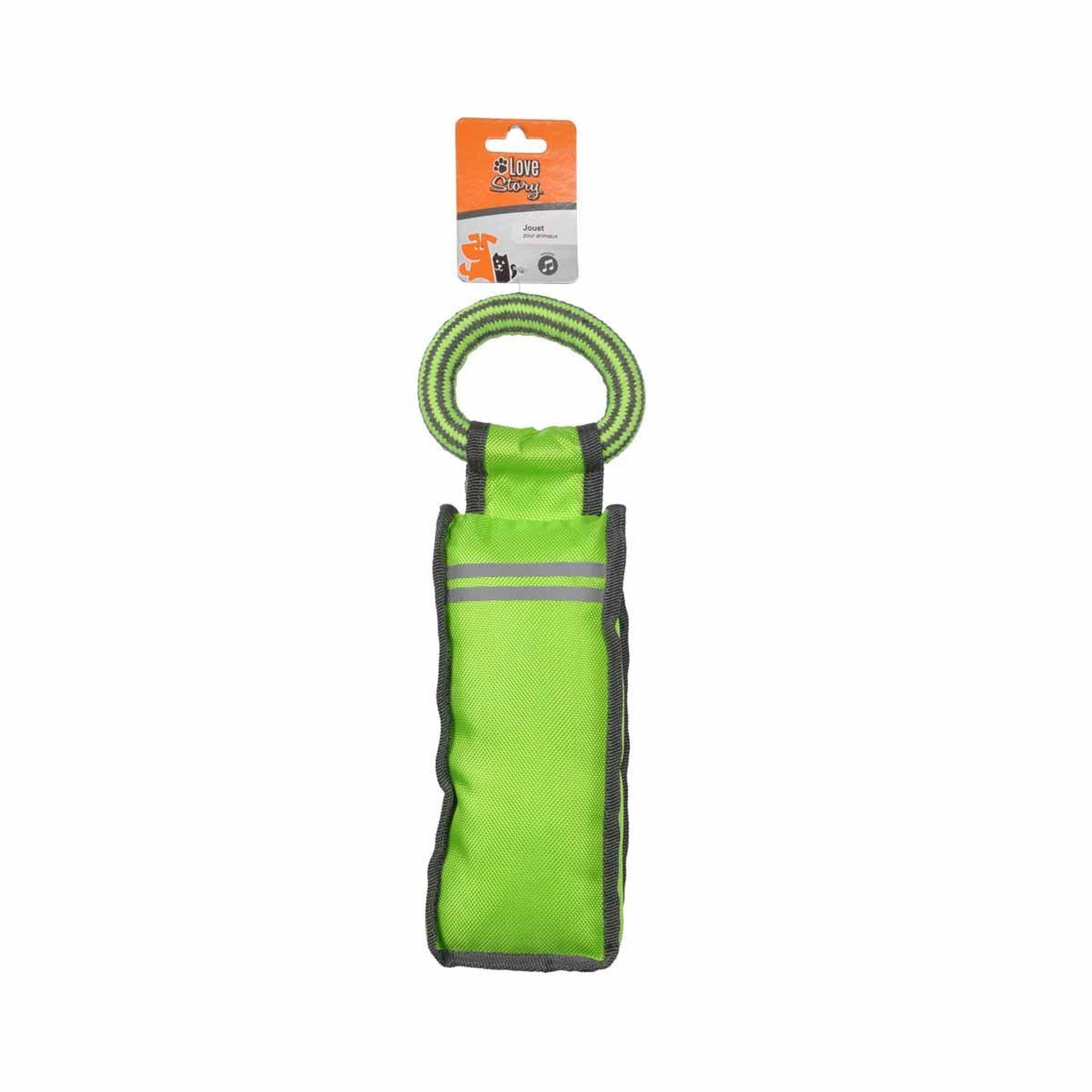 Voir la diapositive 2 : LOVE STORY Jouet pour chien  oxford fitness  32cm vert