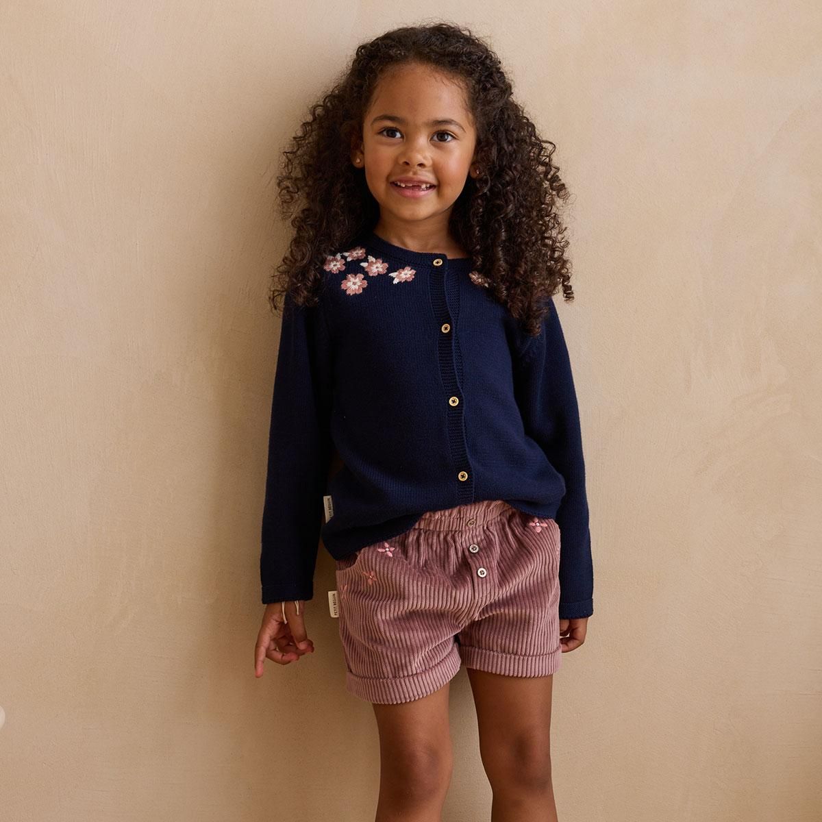 Petit Béguin Short enfant en velours côtelé Sora