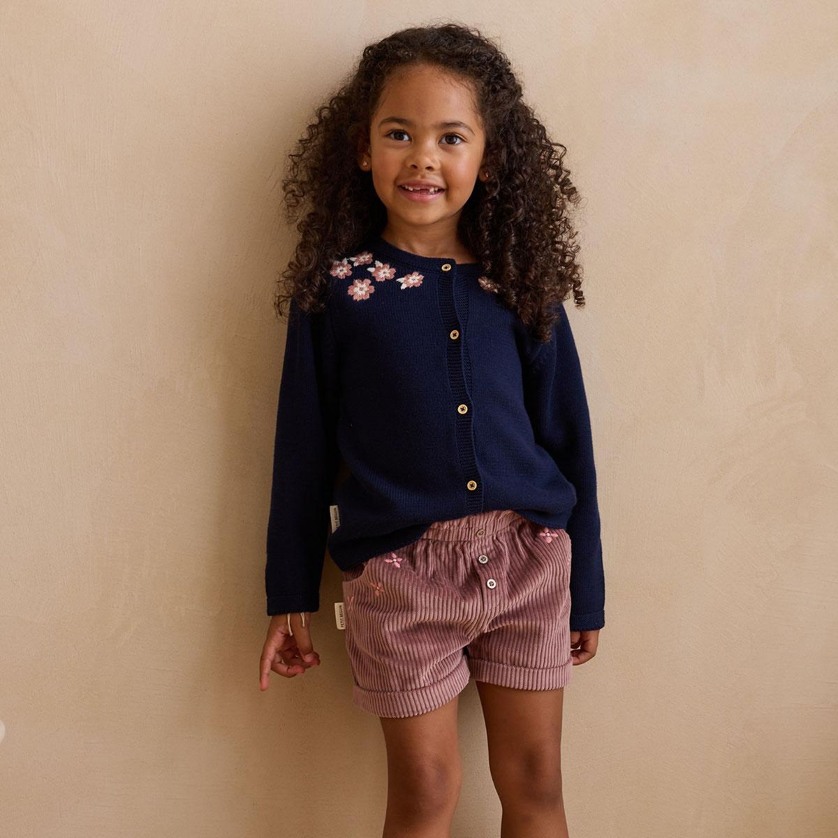 Petit Béguin Short enfant en velours côtelé Sora