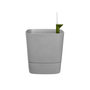 Voir la diapositive 2 : ELHO Pot de fleurs carré extérieur/intérieur 30 x 30 cm Elho Aqua Care Greensense gris ciment