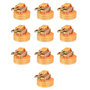 Voir la diapositive 1 : VIDAXL Sangle d'arrimage a cliquet 10 pcs 1 tonne 6 m x 38 mm Orange