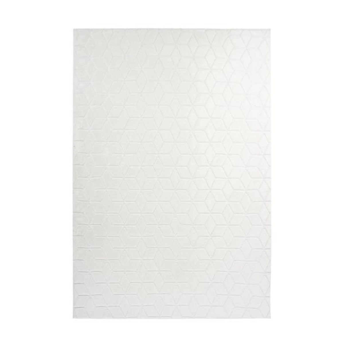 Paris Prix Tapis Shaggy Effet 3D  Vivica  Blanc