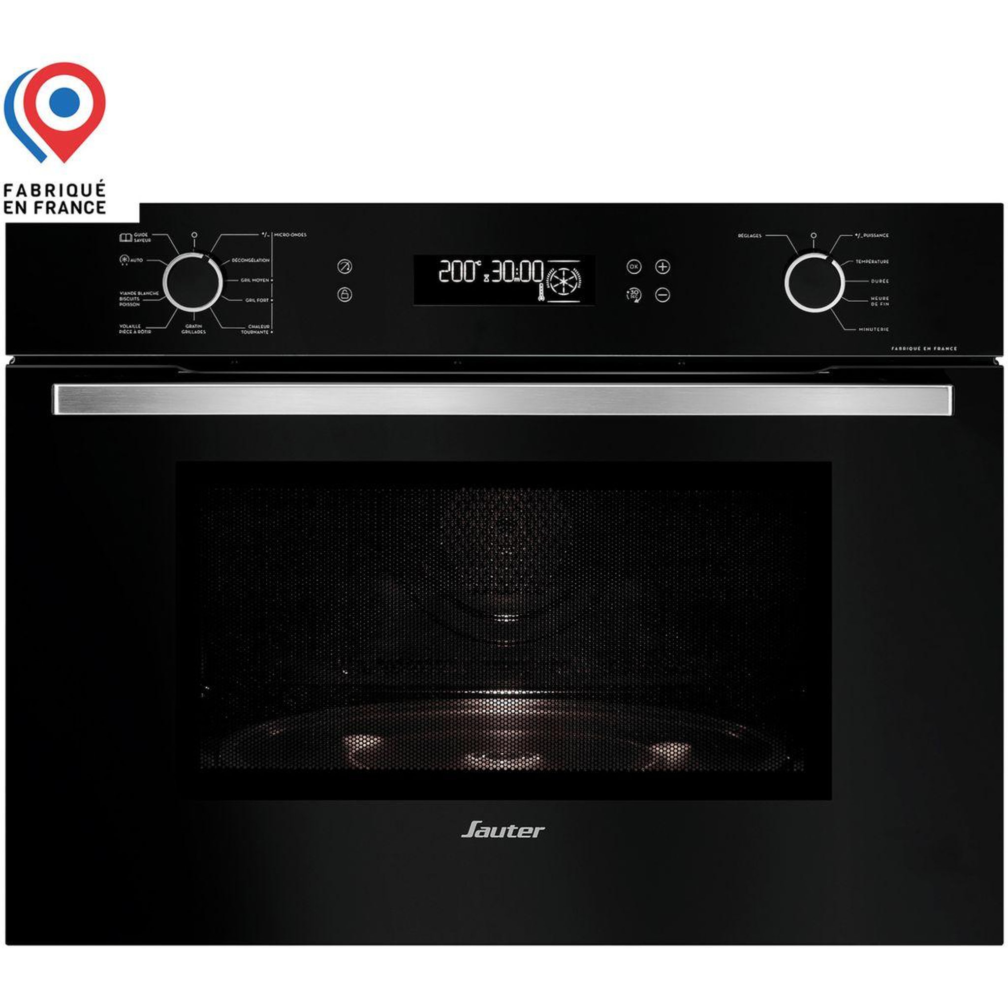 Voir la diapositive 1 : Sauter Micro ondes grill encastrable SKC6302LB