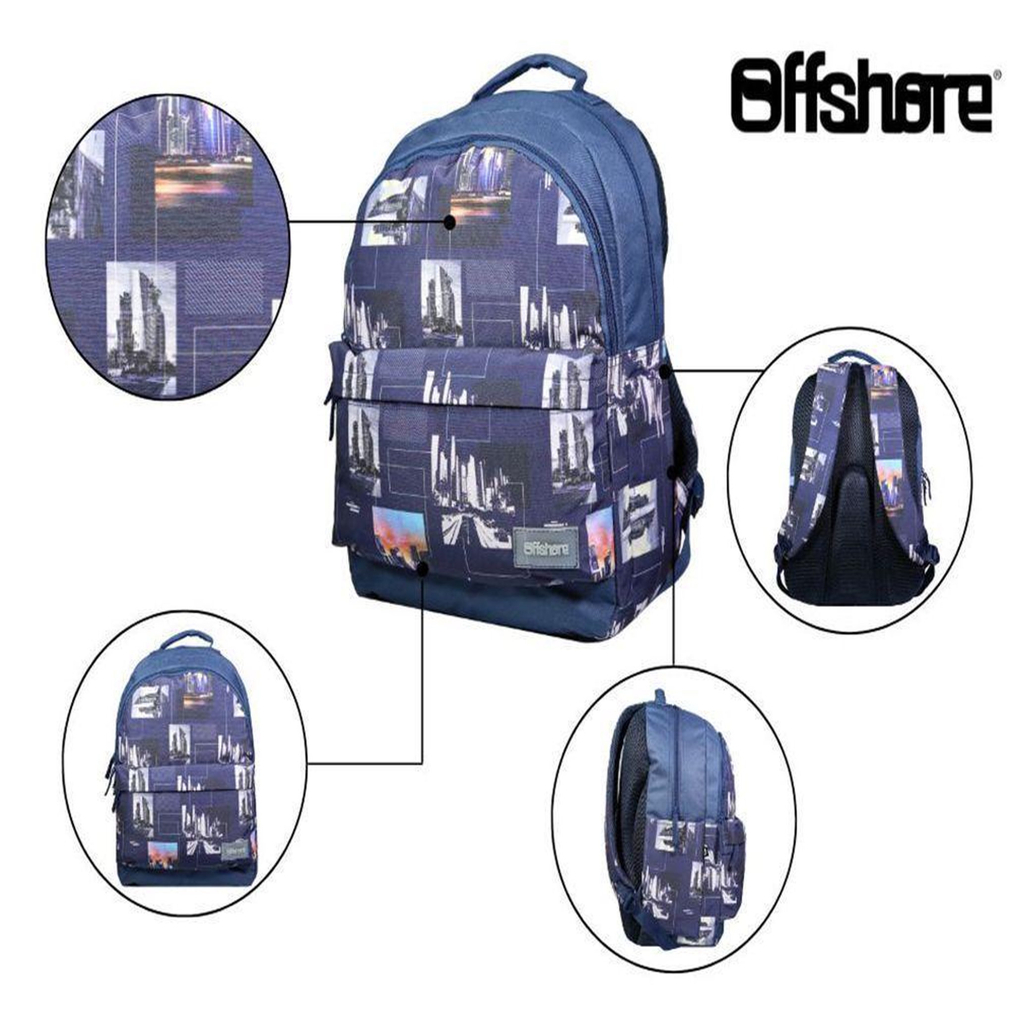 Voir la diapositive 5 : Bagtrotter BAGTROTTER Sac à dos 2 compartiments Offshore Ville City Bleu