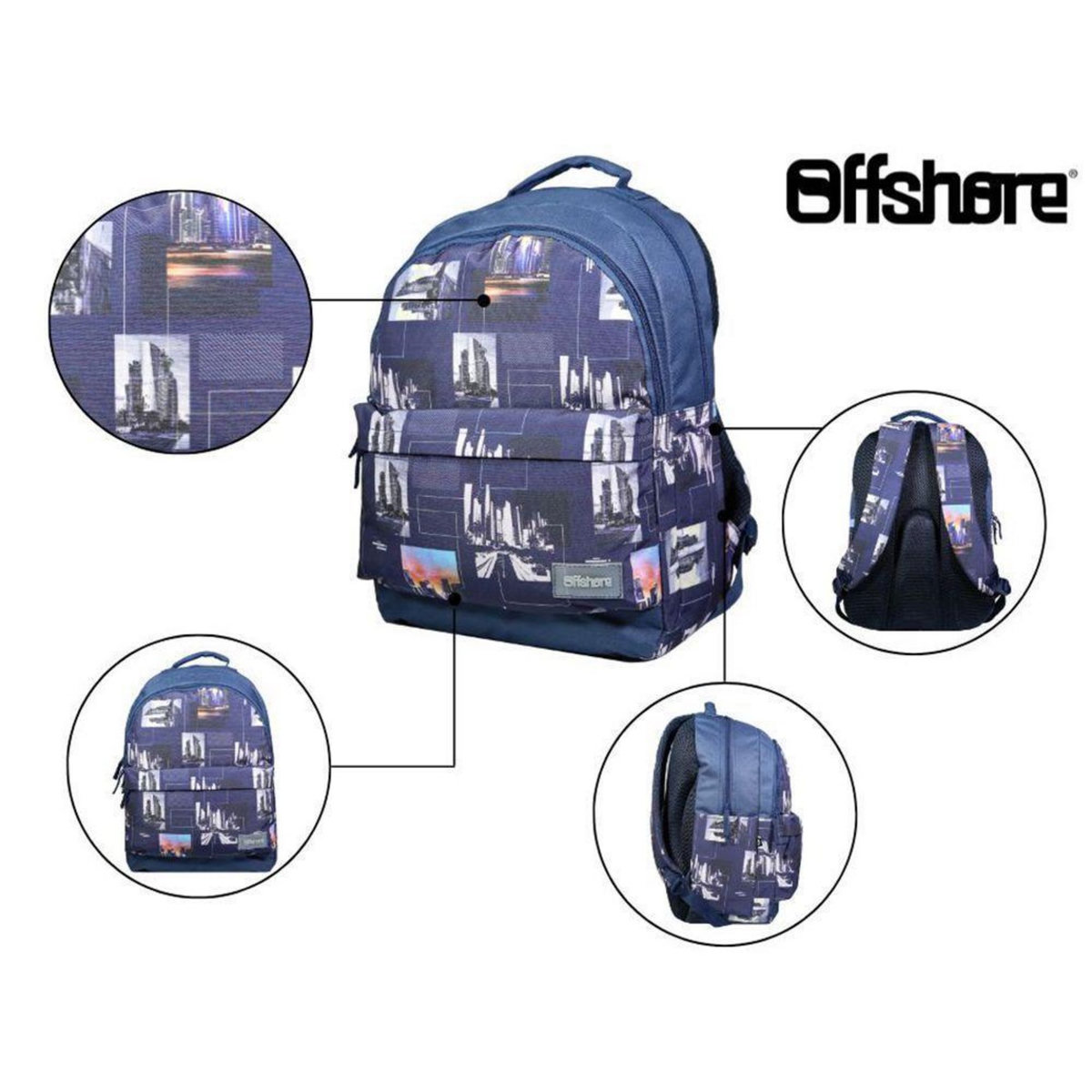 Bagtrotter BAGTROTTER Sac à dos 2 compartiments Offshore Ville City Bleu