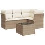 Voir la diapositive 2 : VIDAXL Salon de jardin avec coussins 5 pcs beige resine tressee