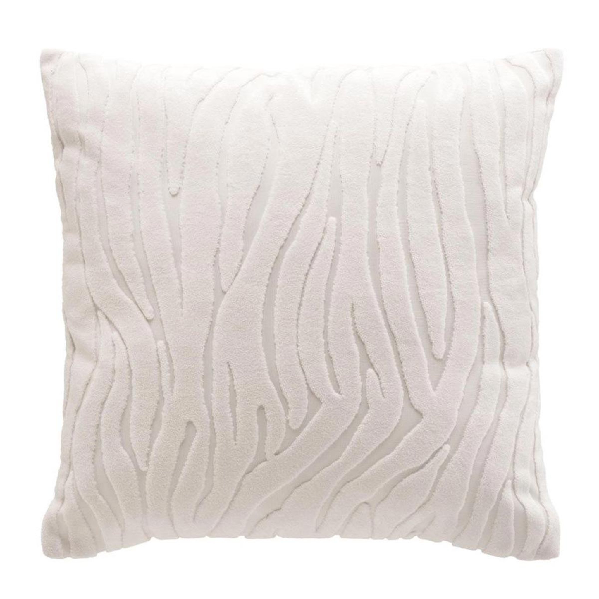 Douceur d'Intérieur Housse de coussin bouclette  venezia  40x40cm naturel