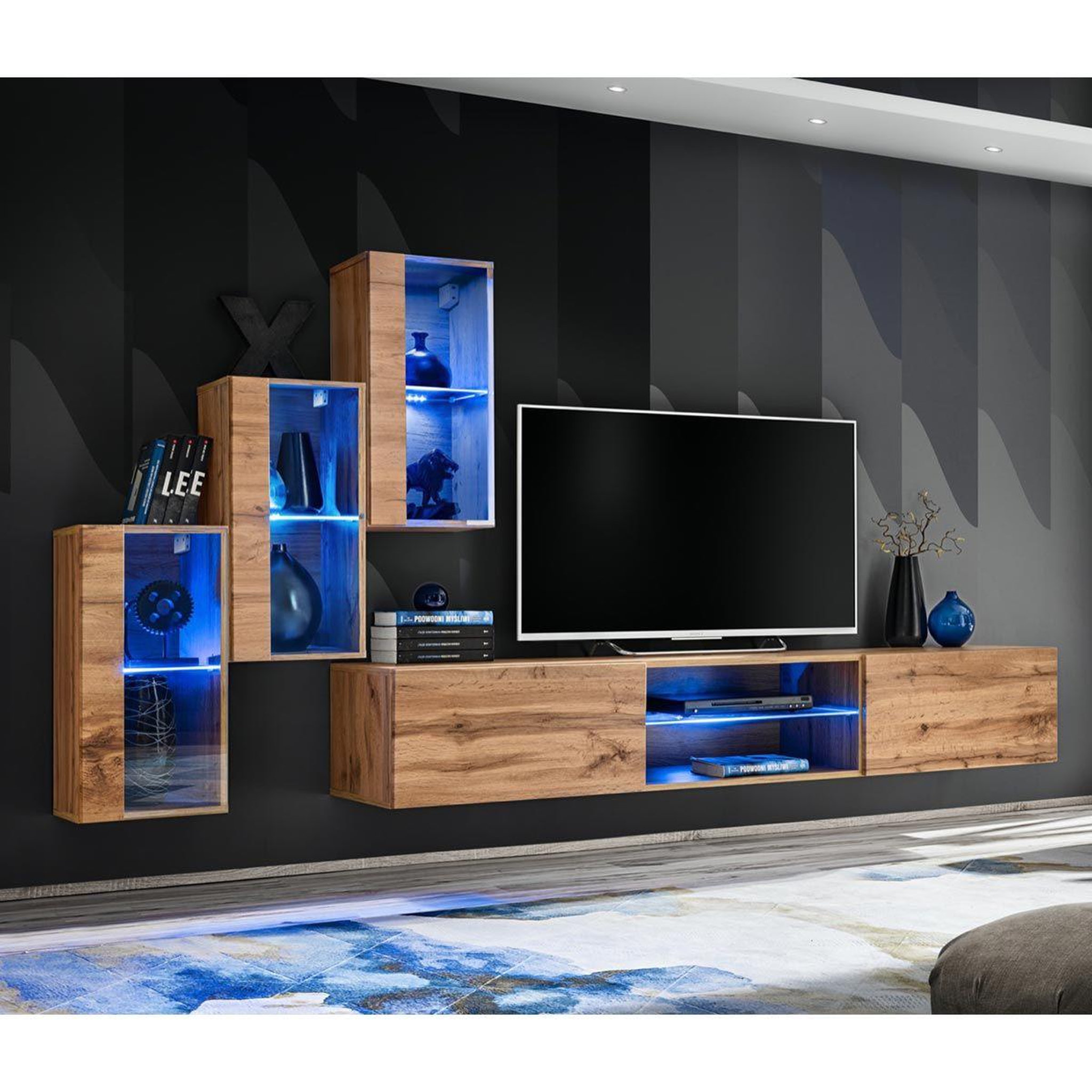 Paris Prix Ensemble meuble tv  switch xxii  210cm naturel