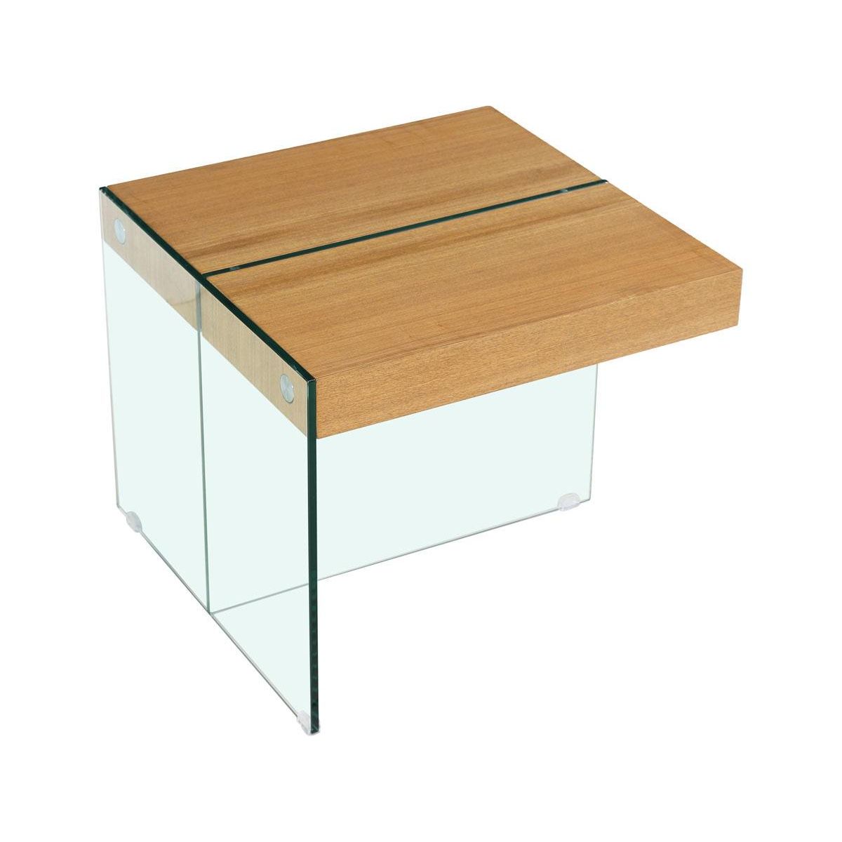 Habitat et Jardin Table basse  Agrigento  - 60 x 60 x 50 cm - Finition chêne