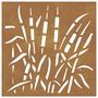 Voir la diapositive 4 : VIDAXL Decoration murale jardin 55x55 cm acier corten design d'herbe