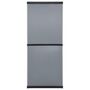 Voir la diapositive 5 : VIDAXL Armoire de rangement de jardin 3 etageres Gris/noir 68x40x168cm